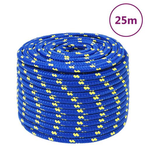 Tovværk til båd 12 mm 25 m polypropylen blå