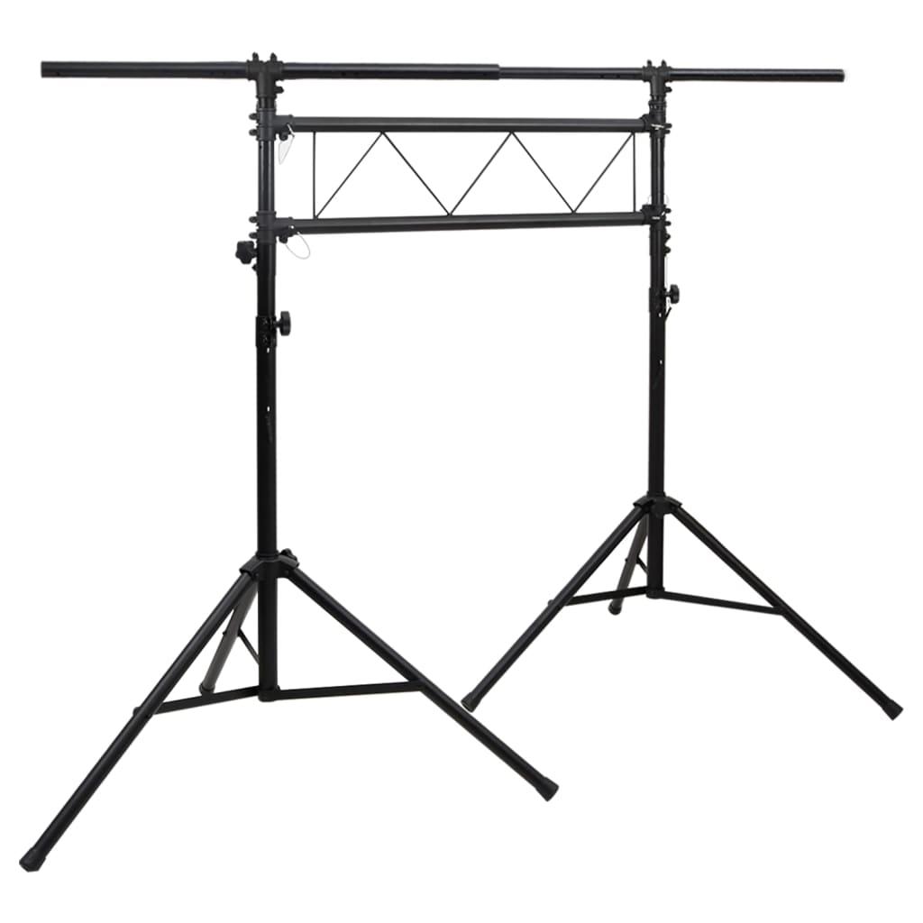 Lampestativ 238x115x180-300 Cm Stål Sort