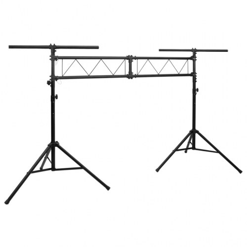 Lampestativ 338x115x(180-300) cm stål sort