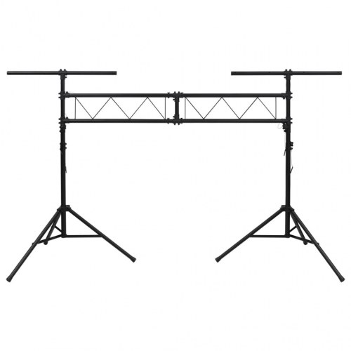 Lampestativ 338x115x(180-300) cm stål sort