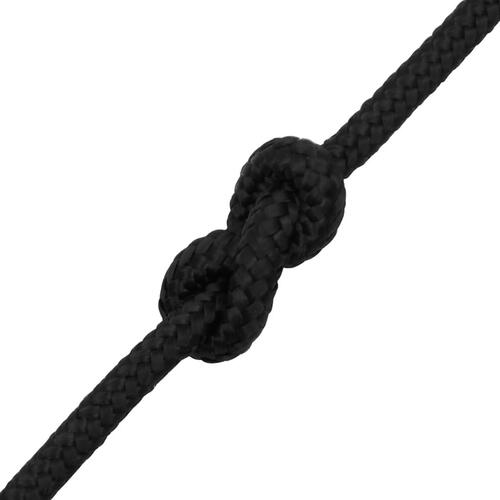 Tovværk til båd 6 mm 100 m polypropylen sort
