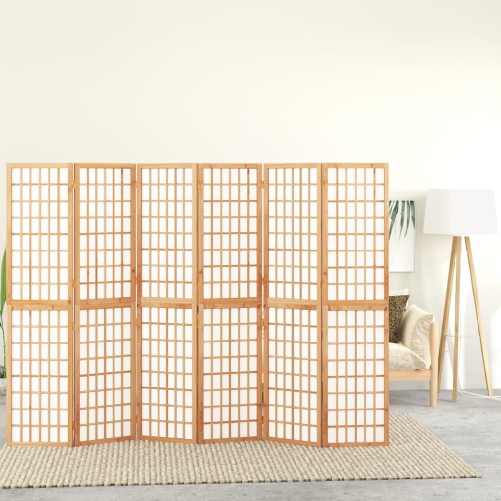 6-panels rumdeler 240x170 cm foldbar japansk stil