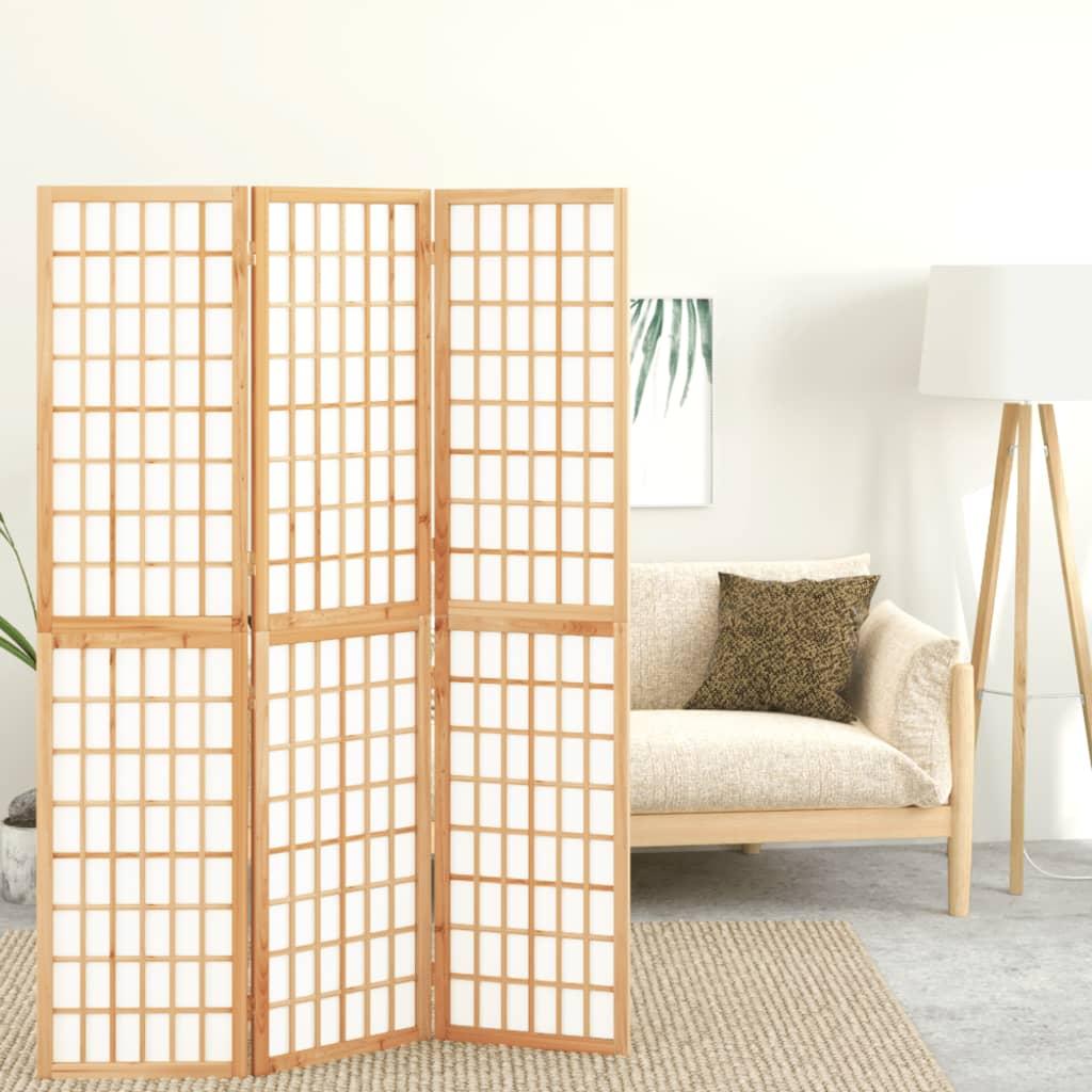 3-panels rumdeler 120x170 cm foldbar japansk stil