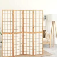 4-panels rumdeler 160x170 cm foldbar japansk stil