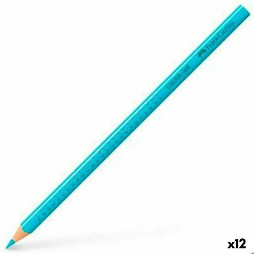 Faber-Castell Colour Grip farveblyanter - turkisblå, 12 stk.