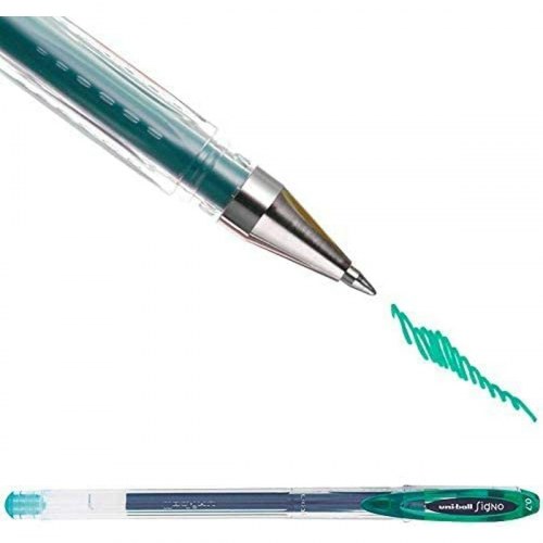 Uni-Ball Signo UM-120 rollerpen - grøn, 0,5 mm (12 stk.)