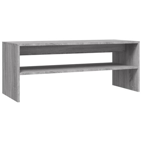 Sofabord 100x40x40 cm konstrueret træ sonoma-eg grå