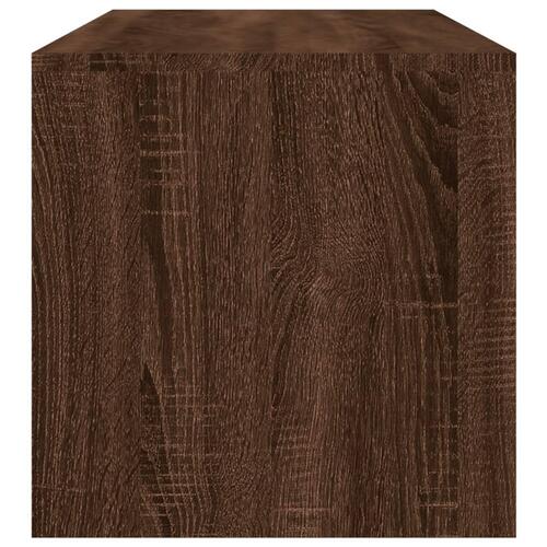 Sofabord 100x40x40 cm konstrueret træ brun egetræsfarve