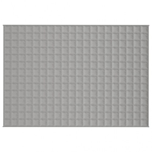 Tyngdetæppe 138×200 cm - 6 kg - stof i grå