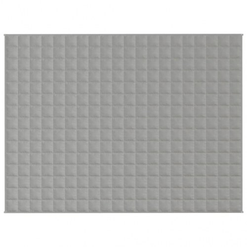 Tyngdetæppe 150 × 200 cm - 11 kg, stof i grå