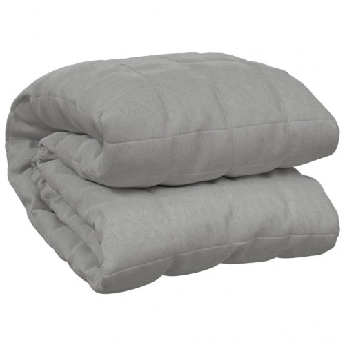Tyngdetæppe 200×200 cm - 9 kg - bomuldsstof - grå