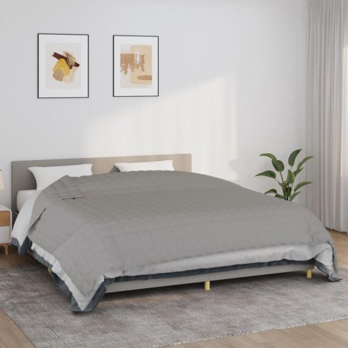 Tyngdetæppe 220×260 cm - 11 kg, grå bomuld