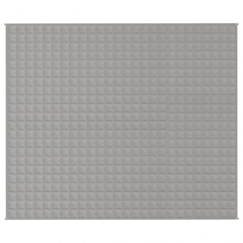 Tyngdetæppe i bomuld 220×260 cm - 15 kg, grå
