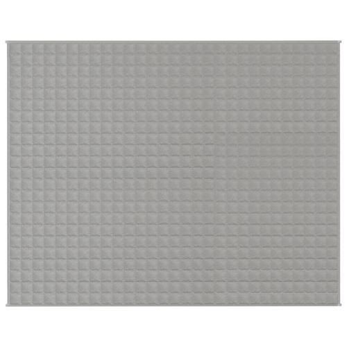 Tyngdetæppe 235x290 cm 15 kg stof grå
