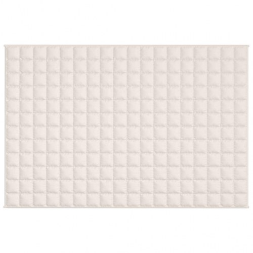 Tyngdetæppe 120x180 cm 5 kg stof lys cremefarve