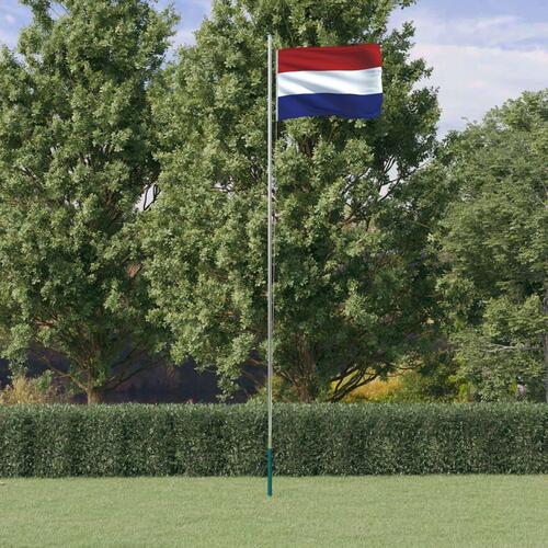 Holland flag og flagstang 6,23 m aluminium