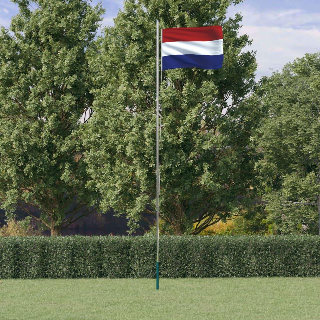 Holland flag og flagstang 6,23 m aluminium