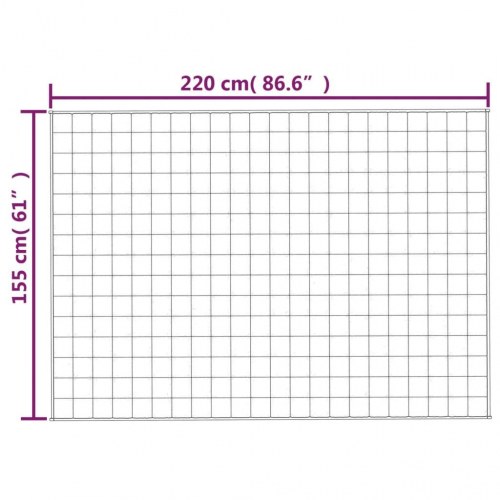 Tyngdetæppe i bomuld 155 × 220 cm - 11 kg, blå
