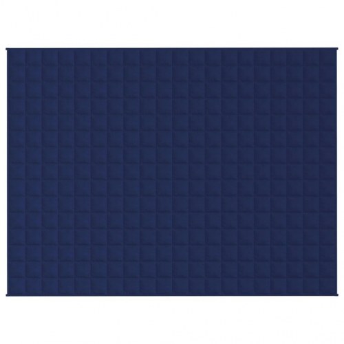 Tyngdetæppe 150 × 200 cm - 11 kg, blå bomuldsstof