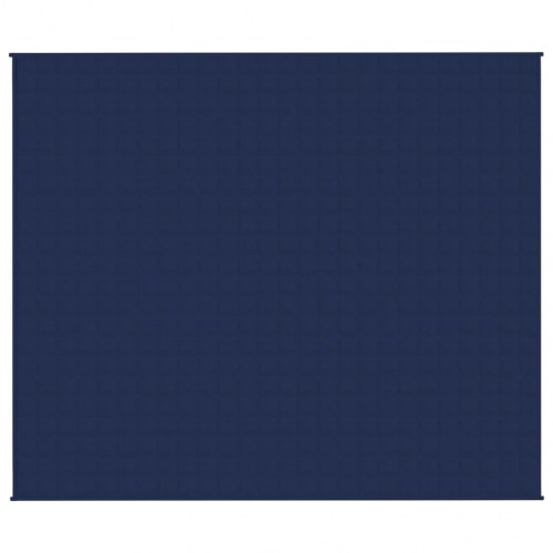 Tyngdetæppe 220 × 260 cm - 15 kg - blå bomuld
