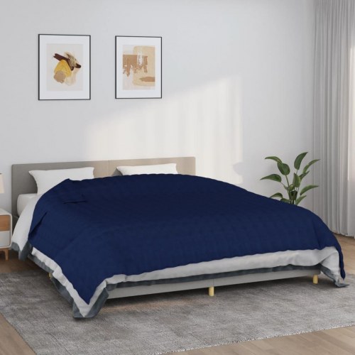 Tyngdetæppe i bomuld 220 × 260 cm - 11 kg, blå