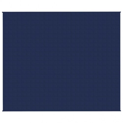 Tyngdetæppe i bomuld 220 × 260 cm - 11 kg, blå
