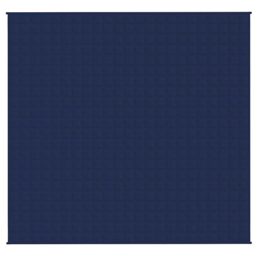 Tyngdetæppe 220×235 cm - 11 kg, blå bomuldsstof