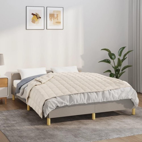 Tyngdetæppe i bomuld 120×180 cm - 9 kg, lys creme