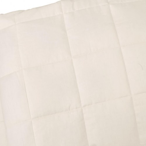 Tyngdetæppe i bomuld 120×180 cm - 9 kg, lys creme