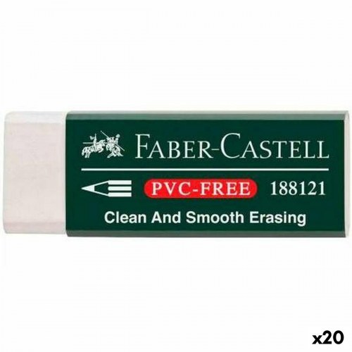 Faber-Castell viskelæder - hvid, PVC-fri (20 stk.)