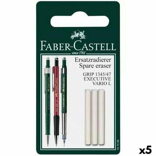 Viskelæder Faber-Castell Udskifter Hvid (5 enheder)
