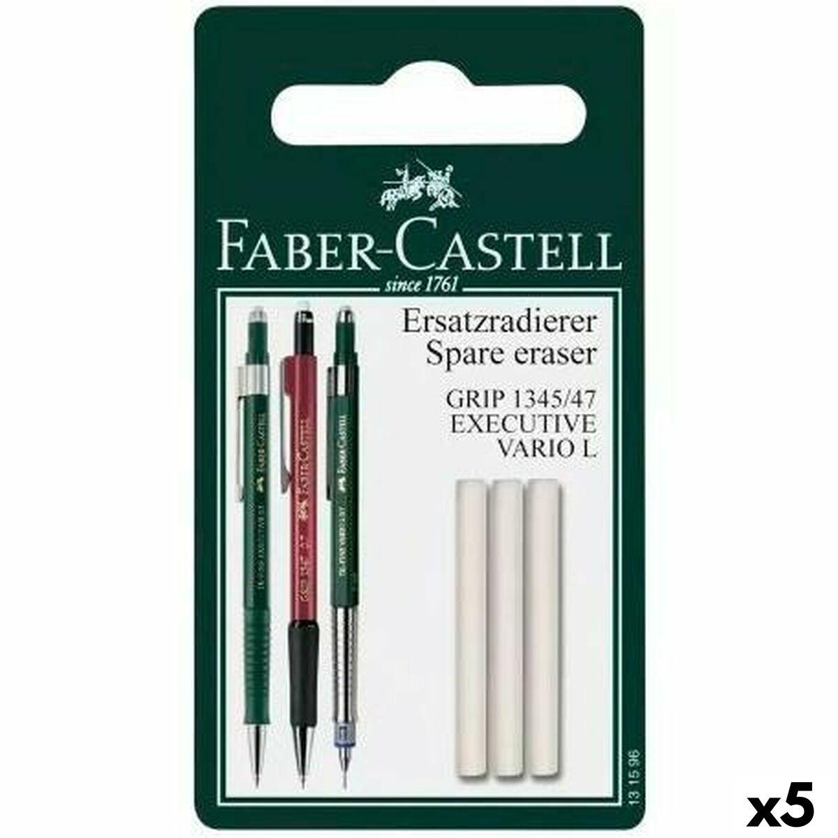 Viskelæder Faber-Castell Udskifter Hvid (5 enheder)