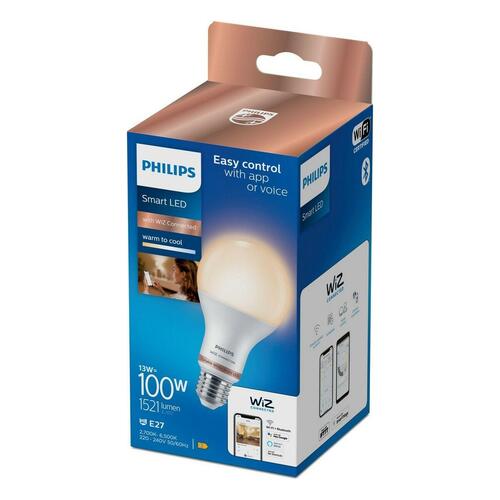 LED-lampe Philips Wiz A67 smart Hvid E 13 W E27 1521 Lm (2700 K) (2700-6500 K)