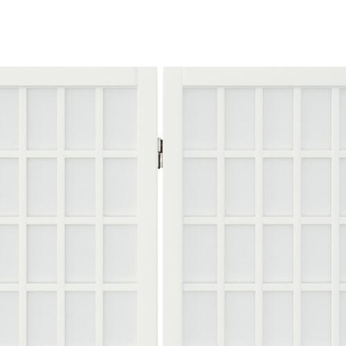 6-panels rumdeler 240x170 cm foldbar japansk stil hvid