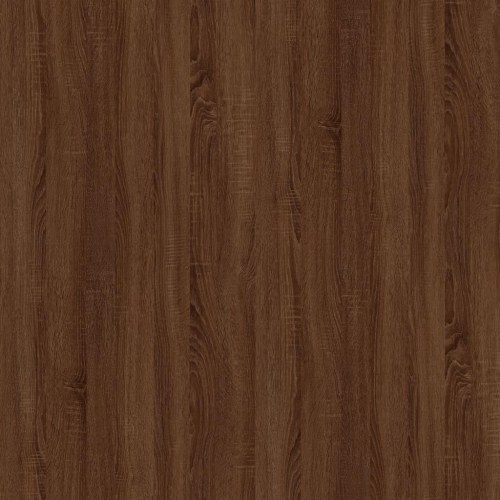 Sofabord 80x50x35 cm konstrueret træ brun egetræsfarve