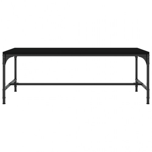 Sofabord 80x50x35 cm konstrueret træ sort