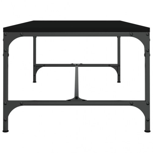 Sofabord 80x50x35 cm konstrueret træ sort