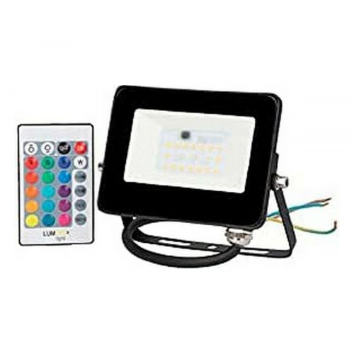 LED projektør udendørs EDM 10 W RGB 806 lm IP65 - sort