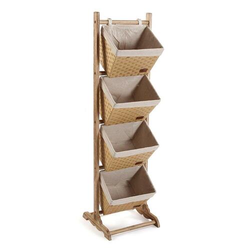 Skuffemoduler Versa Træ Bomuld (35 x 125 x 35 cm)