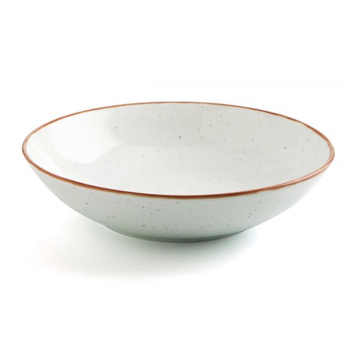 Ariane Terra dyb tallerken i keramik, beige Ø 21 cm - 6 stk