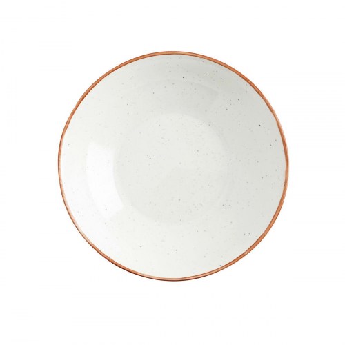 Ariane Terra dyb tallerken i keramik, beige Ø 21 cm - 6 stk
