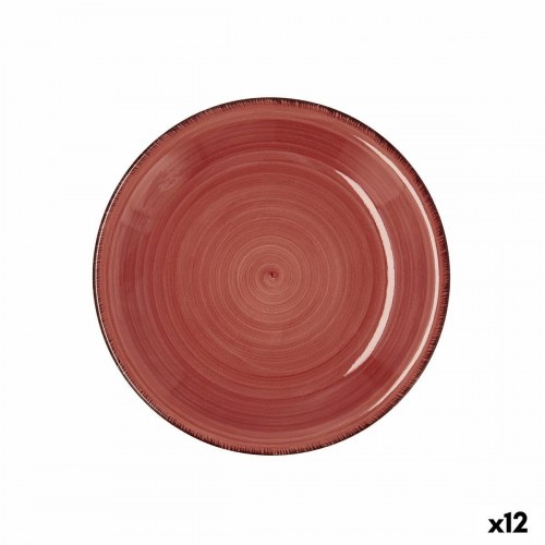 Vita desserttallerken i keramik - rød, 19 cm (12 stk.)