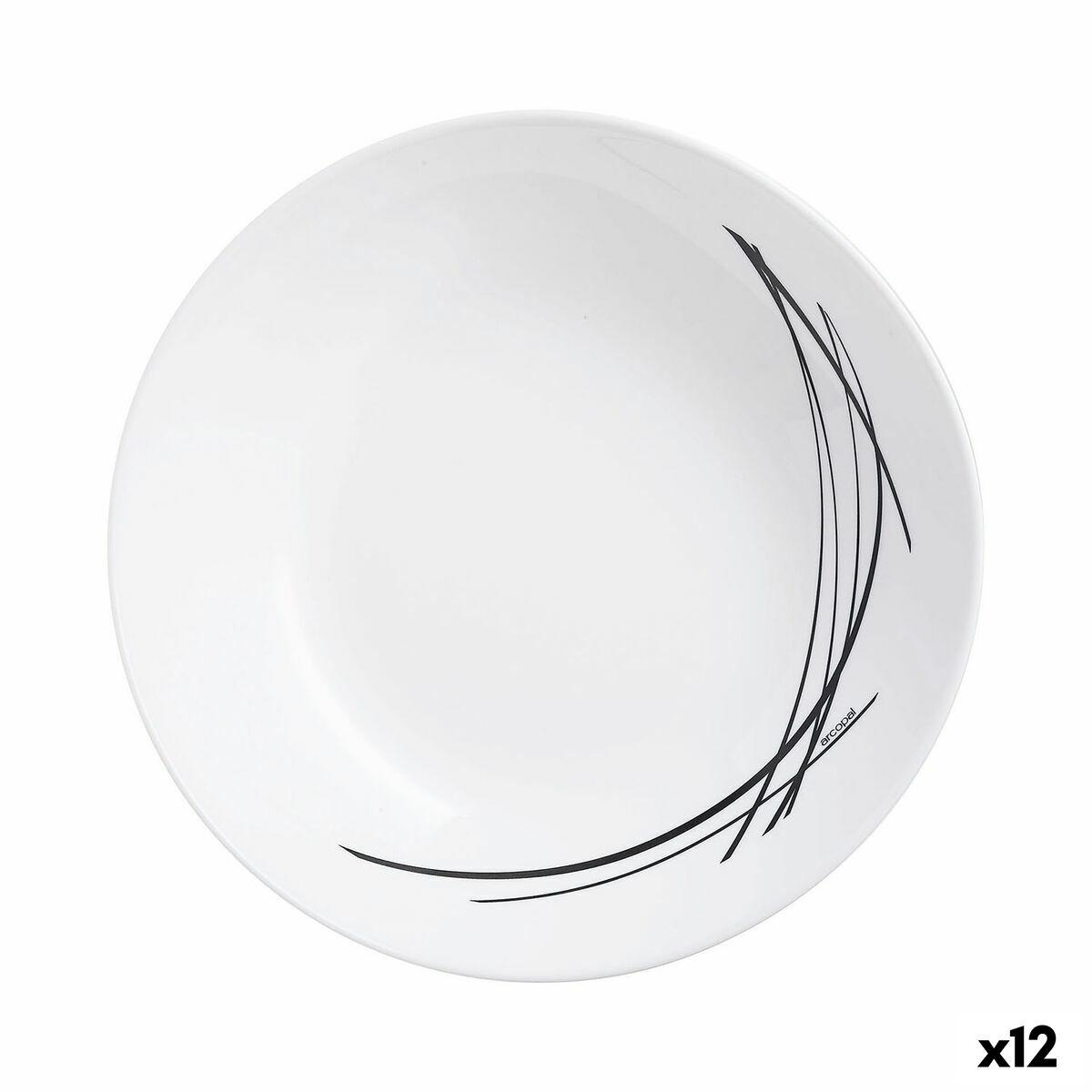 Arcopal Domitille dyb tallerken, to-farvet glas 20 cm - 12 stk.