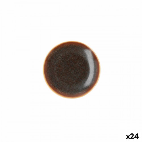 Ariane flad tallerken Decor brun keramik Ø 15 cm - 24 stk.