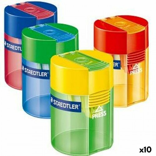 Staedtler blyantspidser med beholder - plastik, 10 stk.