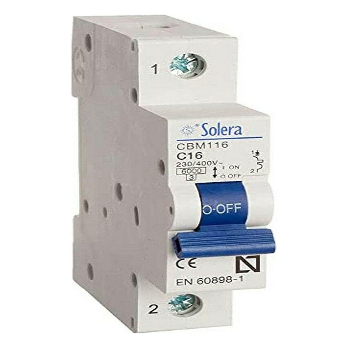 Solera automatisk afbryder - magnetotermisk, hvid