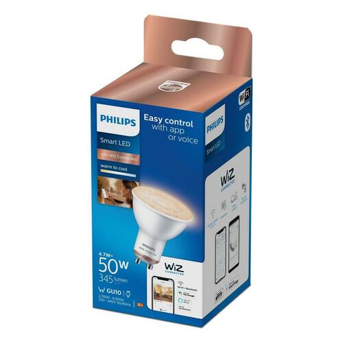 Dichroic LED pære Philips Wiz Hvid F 4,7 W GU10 345 Lm (2700 K) (2700-6500 K)