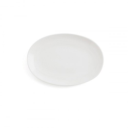 Ariane Vital Coupe ovalt serveringsfad, hvid keramik, Ø 21 cm - 12 stk.