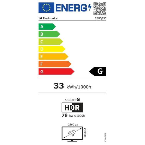 Skærm LG 32GQ850-B