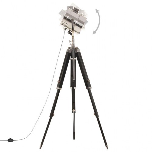 Gulvlampe med trefod 165 cm massivt mangotræ
